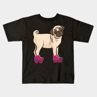 Cool Dog on Skateboard love co Kids T-Shirt